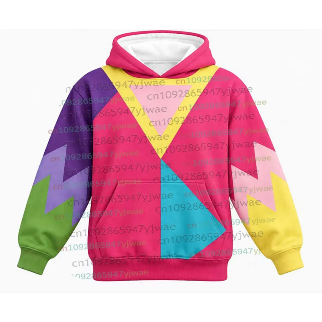 Deltarune Undertale Kris Halloween Cosplay Hoodie, langärmeliges, modisches Sweatshirt für Männer, Frauen und Kinder, grün-gelb gestreiftes Pullover-Oberteil. – Detail 13