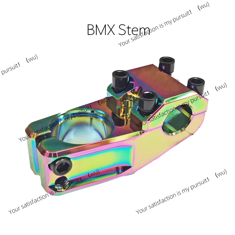 

BIKE Stem AL6061 black/silver/oil slick 22.2mm 28.6mm 50mm CNC