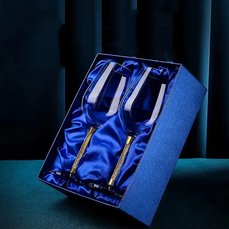 

Luxury Diamond Studded Crystal Glass Champagne Glass, Red Wine Glass, Wine Decanter, Wine Set, Exquisite Gift Box，wedding Gift