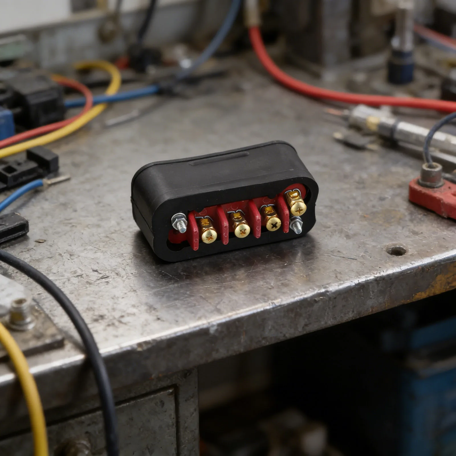 Heavy Duty Electrical Connector Battery Charger Heavy-duty Charger Black Battery Charger Socket Robust Materials