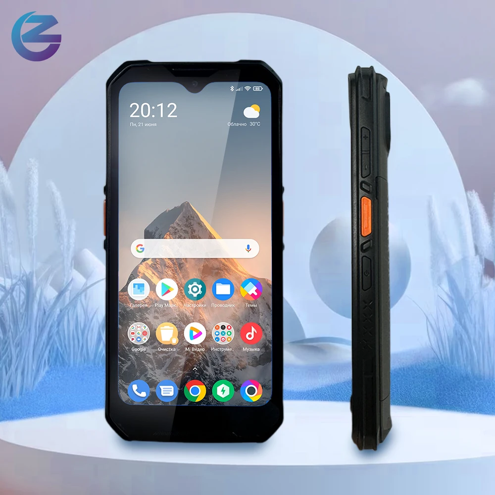 6.2" Nfc Remote RFID Reader with 1d 2d Barcode Scanner Wifi GSM Android 12 Rugged Data Collector Pda Handheld