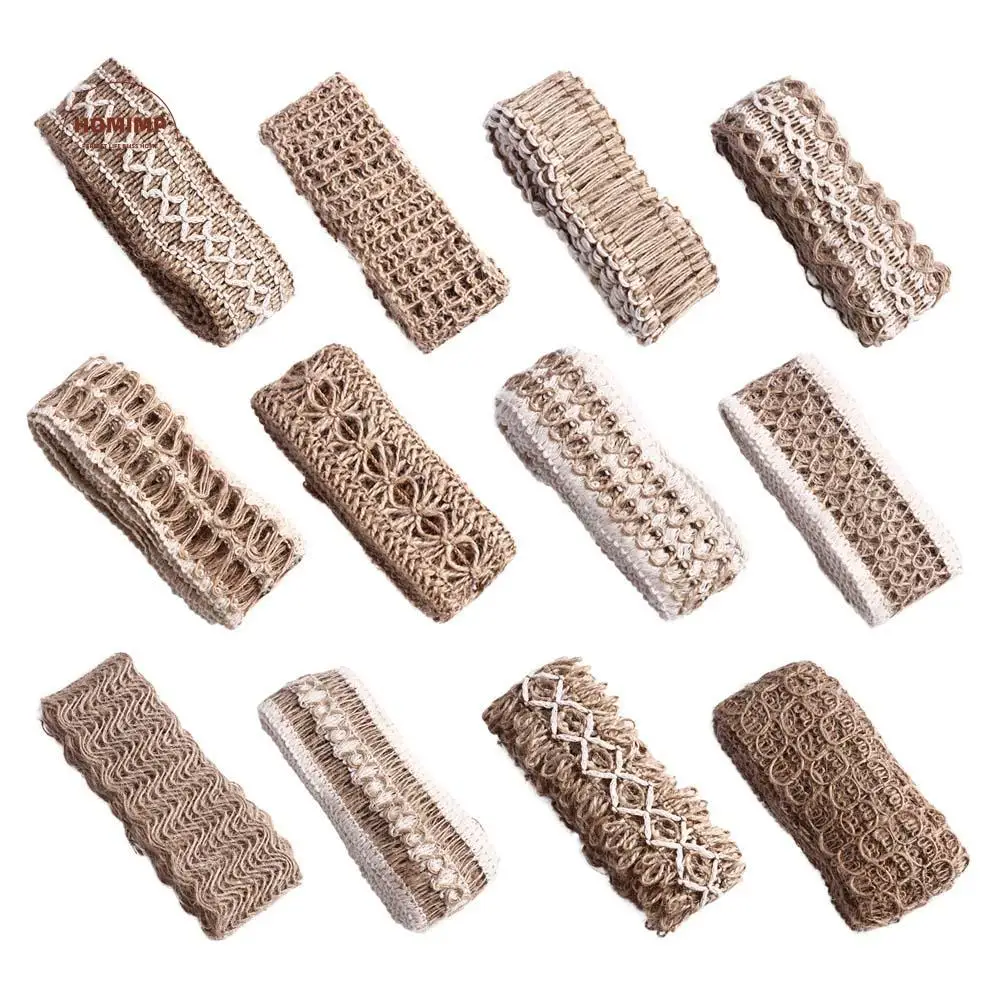 

Home Ornament DIY Scrapbook Gift Wrapping Crafts Gift Box Decor Hemp Rope Jute Ribbon Wedding Party Supplies Burlap Roll