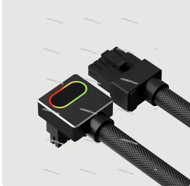 

Side Out Graphics Card Module Cable 90 Degree Elbow 12 + 4P Power Supply Cable ARGB Shenguang Synchronization