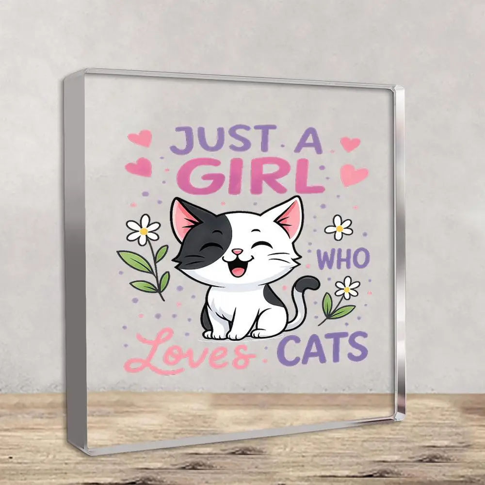 Niedliches Katzenherz-Briefpapiergewicht als Schreibtischdekoration, Geschenk für Katzenliebhaberinnen
