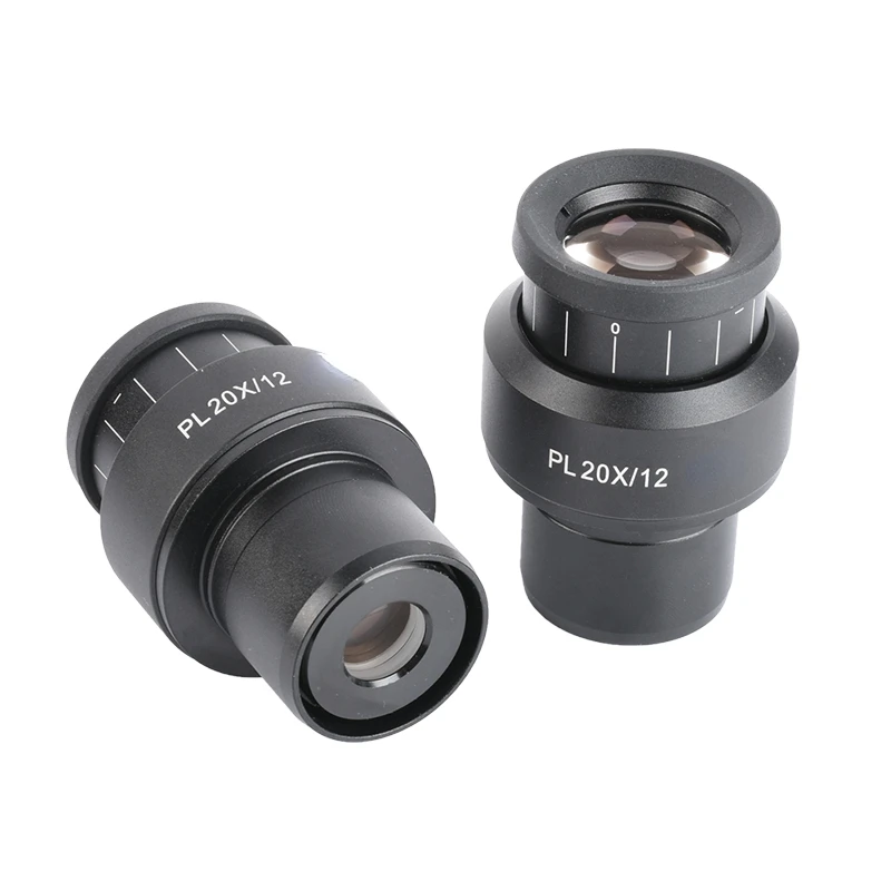 Flat-field eyepiece PL20X/12 PL10X/22 Eyepiece for microscope with adjustable visibility