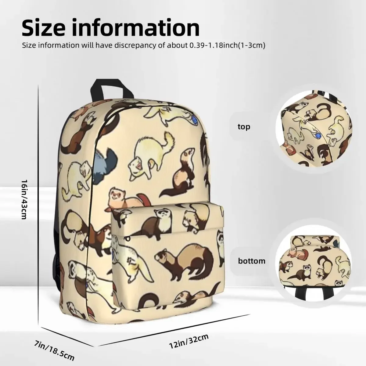 Cat Snakes Woman Backpacks Boys Girls Bookbag Casual Students School Bags Portability Travel Rucksack Shoulder Bag