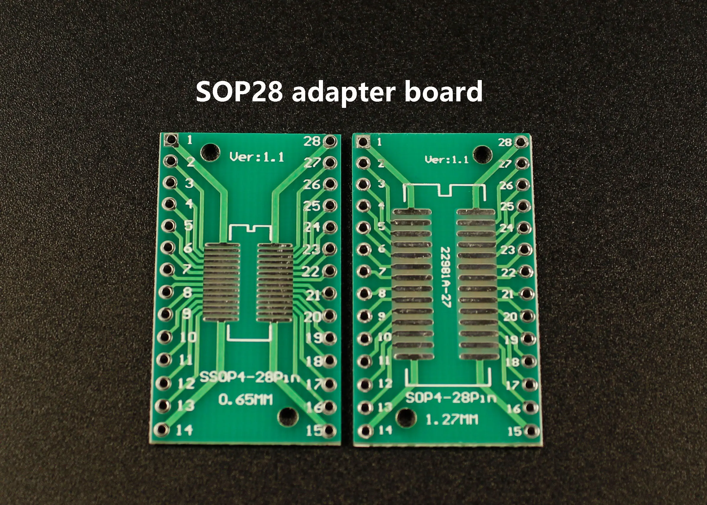 2Pcs QFN44 48 QFP32 QFN32 SOP24/SSOP24 QFN56/64 SOP56/TSOP56 to DIP24/32/40/48/64/100 Transfer Board DIP Pin Board Pitch Adapter