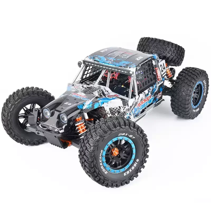 ZD Racing DBX-07 سيارة RC بدون فرش 1/7 مقياس 4WD مركبة كهربائية للطرق الوعرة شاحنة صحراوية مع لعبة التحكم عن بعد للفرامل الميكانيكية