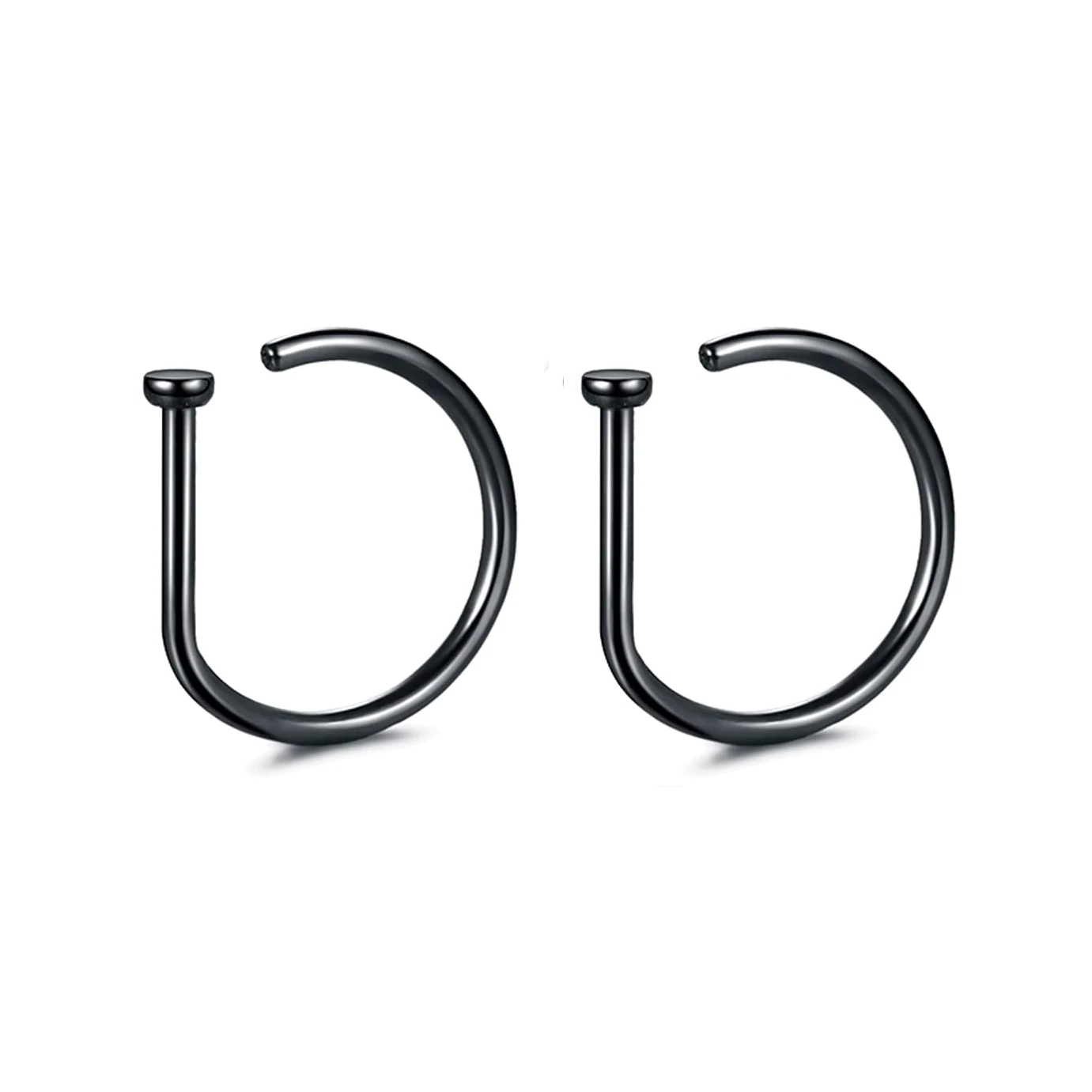 Anel de nariz falso argola labret anel para mulheres não piercing argola nariz anel septo argola tragus rook anel não piercing jóias