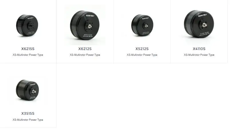 

Sunnysky XS-Multirotor Power Type X3515S 380/700KV X4110S X5212S 280/420KV X5215S 225KV X6212S X6215S X6220S Brushless motor