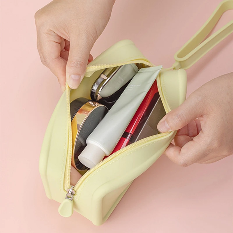 المحمولة سيليكون نظارات تخزين محفظة نسائية للعملات المعدنية سحاب عازل للماء حقيبة سفر سعة كبيرة بلون سماعة حقيبة الطلاب
