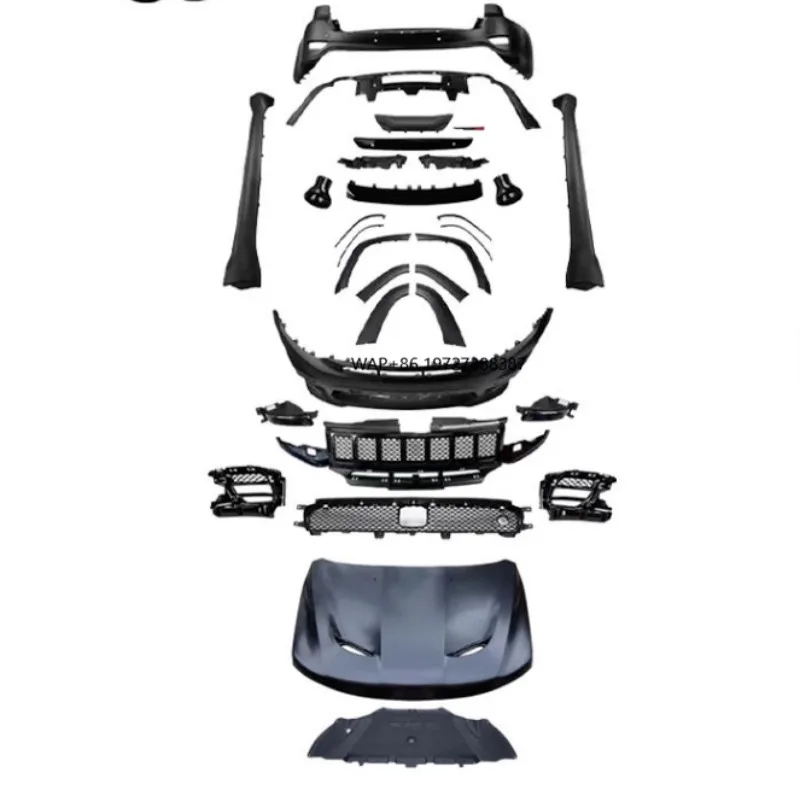 

New High Quality Auto Part Body Kit Car Bumper for Modified with S R T 1:1 Widebody Kit Hood Fender Side Skirt