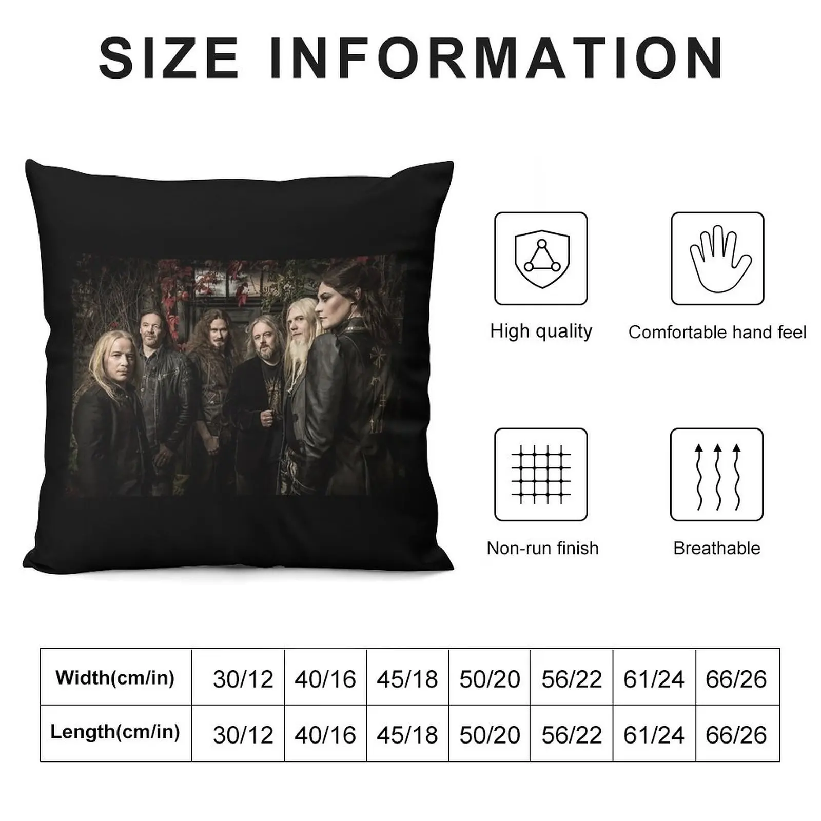 putri Nightwish diana music concert Throw Pillow Couch Pillows luxury throw pillow covers Couch Cushions pillow