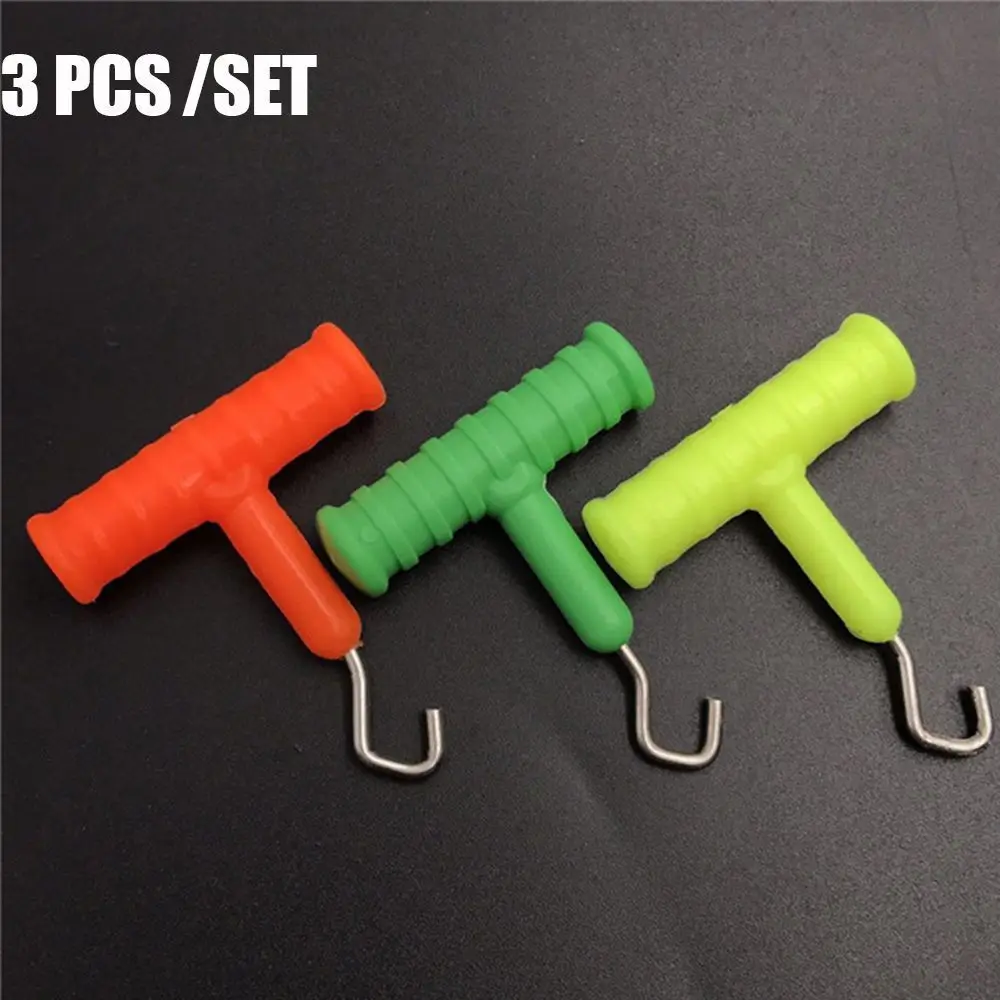 3pcs/set Hot Brand Stainless Steel Fishing Knot Puller Tackle of Carp Rig Making Tool Terminal