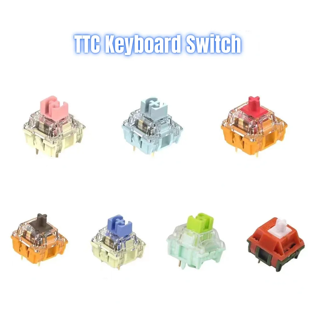 

TTC Silent Mechanical Keyboard Linear Switch Speed Sliver ACE Condenser Bluish White Golden Red/Pink/Brown Brother Switch V2