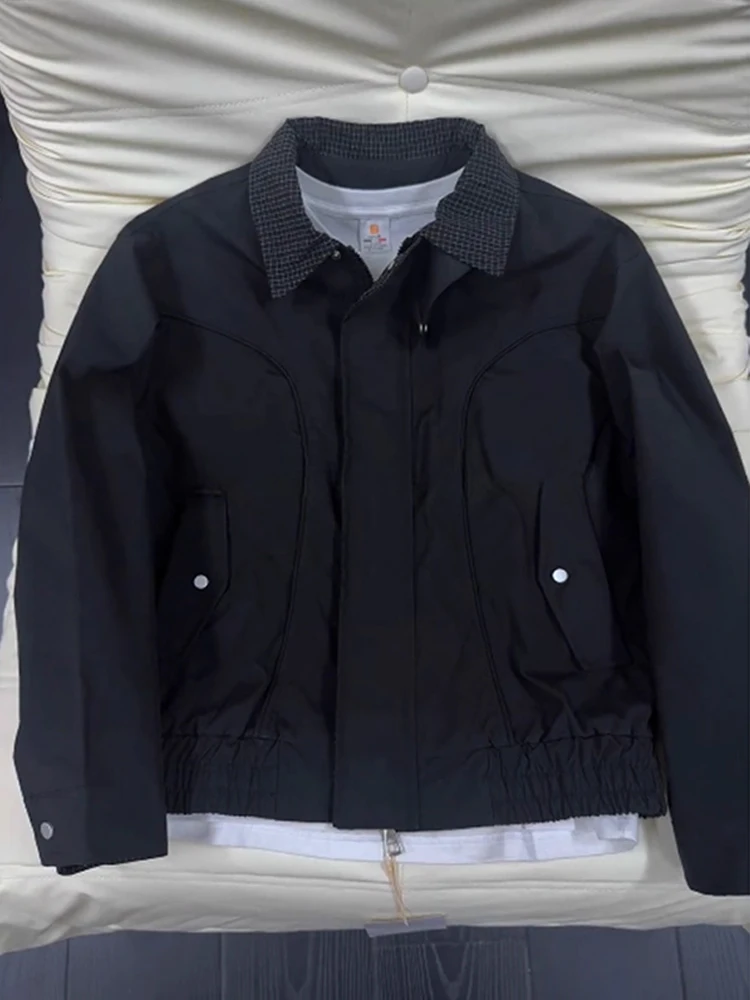 

Мужская куртка с воротником Cleanfit в американском стиле ретро, осенне-зимняя модная повседневная верхняя одежда высокого дизайна, свободная посадка