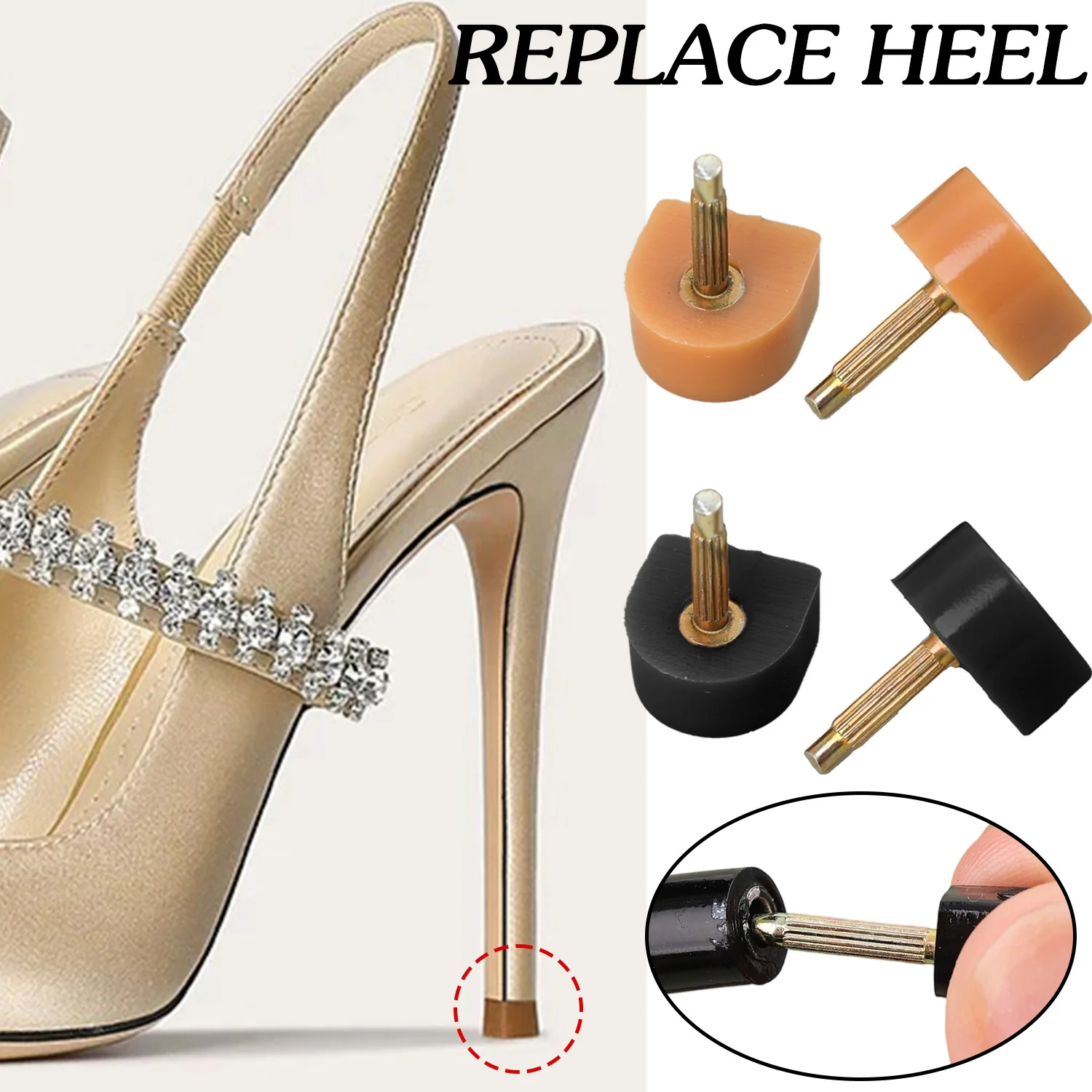 10 قطعة نصائح إصلاح الكعب دبابيس الأحذية نصائح الصنابير وتد المصاعد استبدال إصلاح الأحذية كعب السدادات حماة إكسسوارات أحذية