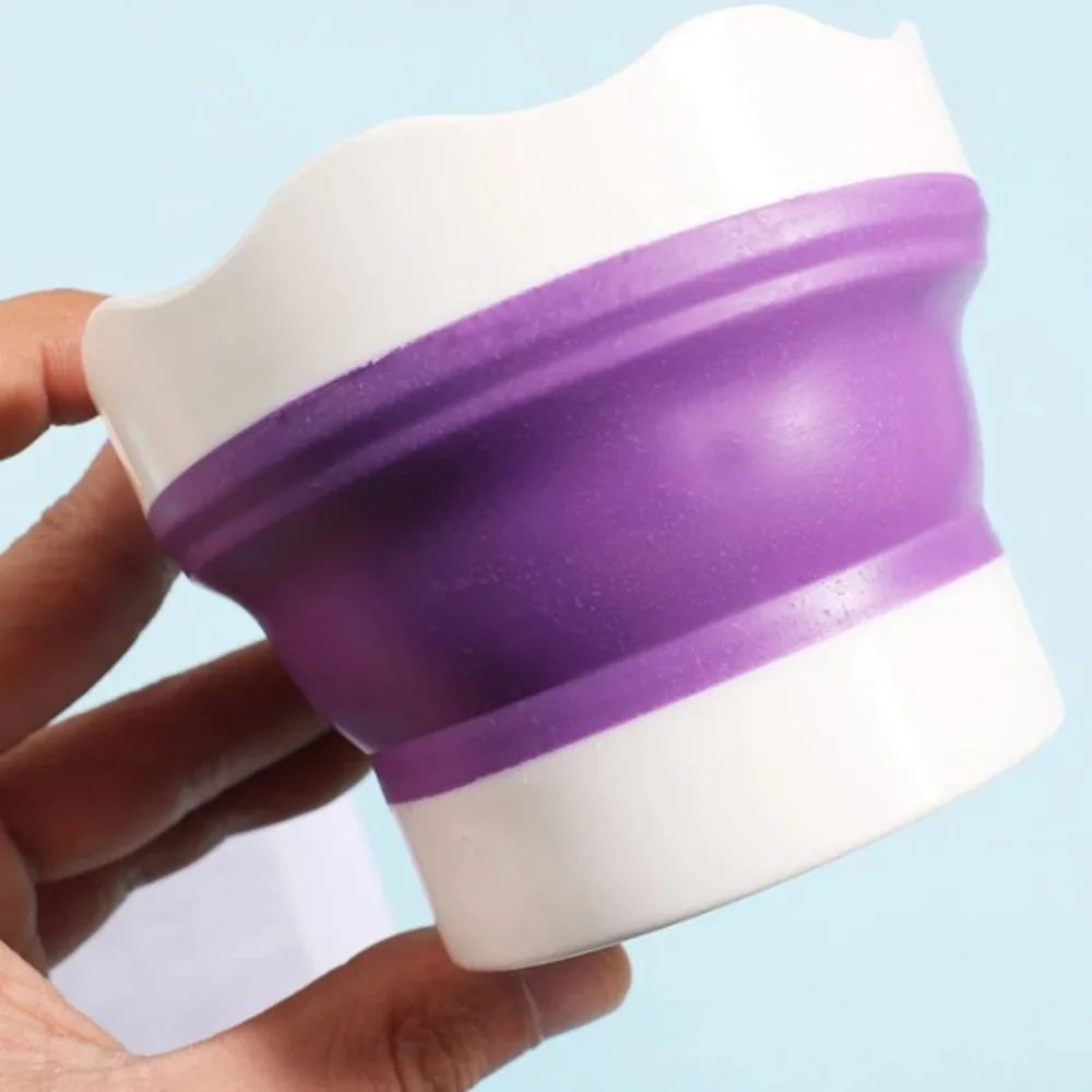 Silicone Paint Brush Washer Foldable Portable Folding Washing Bucket Mini Retractable Brush Bucket for Oil Painting Face Paint