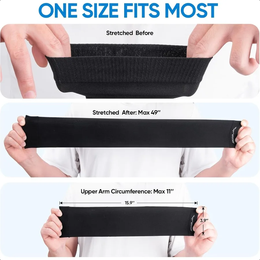 Cooling Arm Sleeves for Men Women UV Sun Protection UPF 50 Volleyball Arm Sleeves Comprion Sleeves for Outdoor