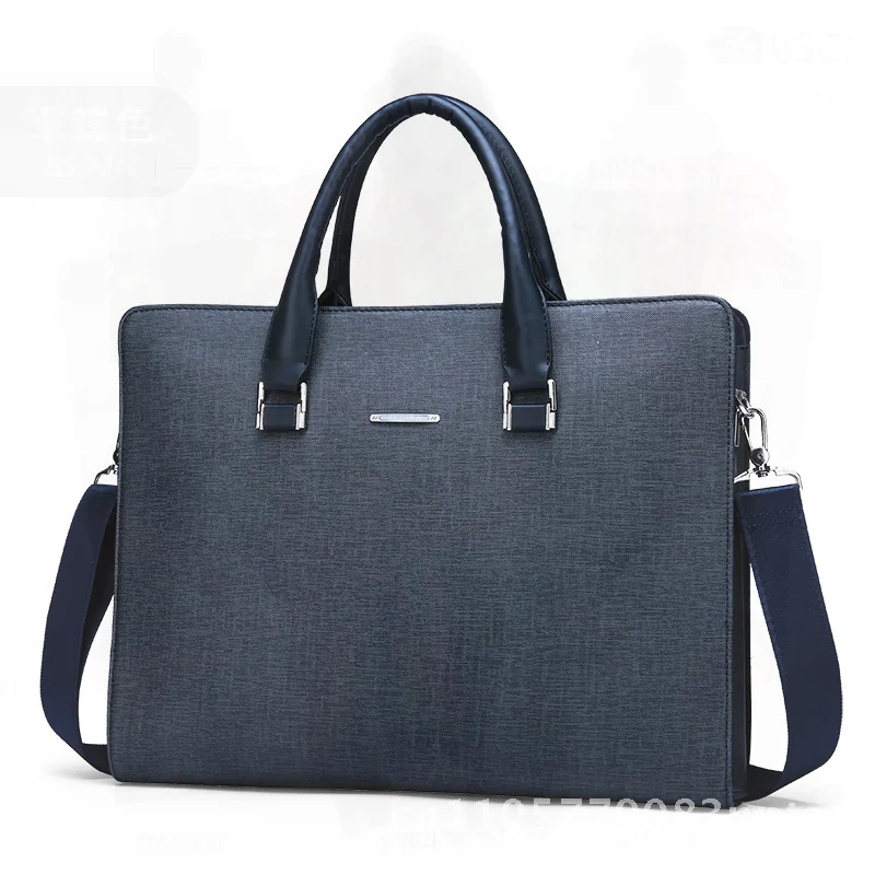 porte-documents-en-cuir-pu-pour-hommes-d'affaires-sac-d'ordinateur-de-voyage-horizontal-portable-couleur-unie-bandouliere-simple