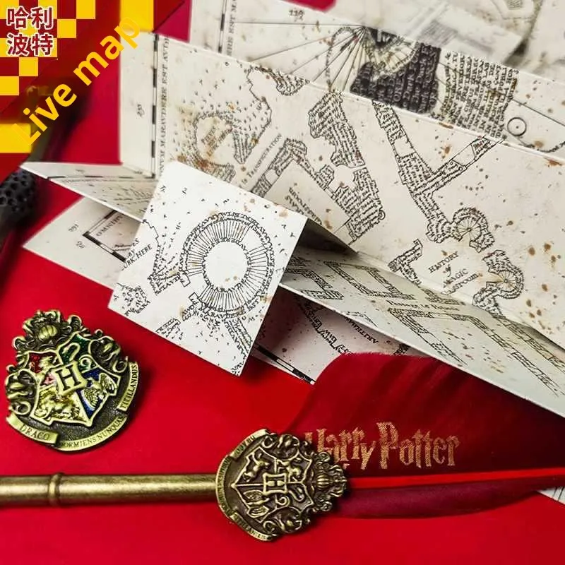 خريطة هاري بوتر هوجورتس مارودر - الدعامة السحرية لمدرسة هوجورتس هاوس القابلة للتجميع