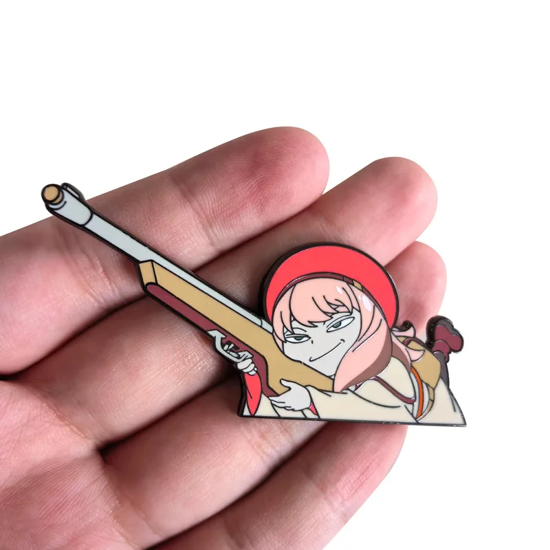 Emaille Pin Anime Pins Geschenk Manga Aktentasche Abzeichen Abzeichen auf Rucksack Brosche für Kleidung süße Dinge Broschen