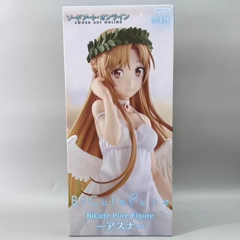 Genuine FuRyu Anime Sword Art Online Asuna BiCute Pure Figure 24cm Collections Model Toy Figures Birthday Gift