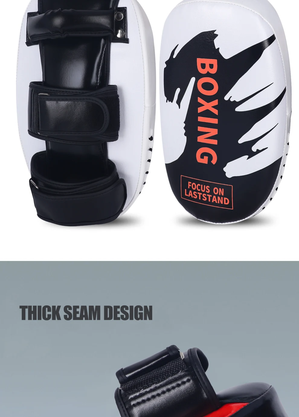 1PCS PU Leder Boxen Ziel Hand Fuß Treten Pad Tasche für Muay Thai Taekwondo MMA Kampfkunst Training Fitness ausrüstung – Detail 4