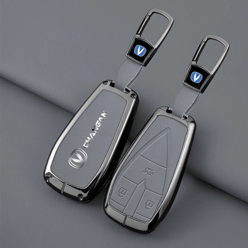 Zinc Alloy Car Key Case Cover for Changan CS35plus CS55plus CS75plus Eado Unit Smart Protection Key Shell Car Accessories