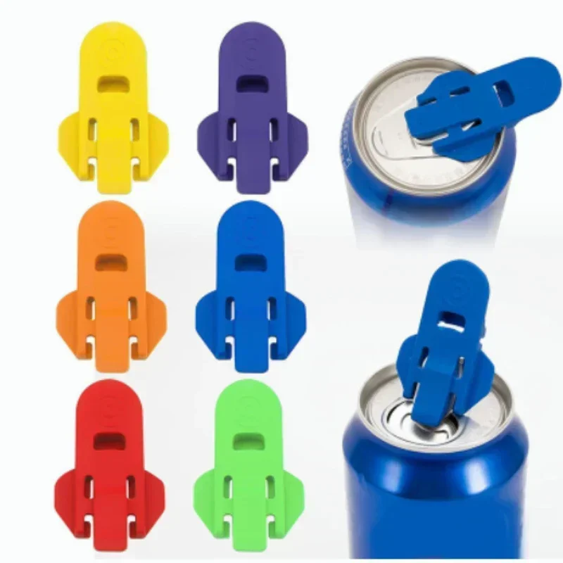 Multi Colored 3/6pcs Protective Lid And Beverage Can Opener Set for Parties Barbecues And Beach Use Durable Always on off