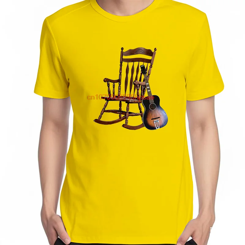 Ladies Howlin Wolf Rockin Chair Funny Shirts Graphic Tee Summer New In Tops And T-Shirts Short Sleeve Tee Cotton Printed T-Shirt