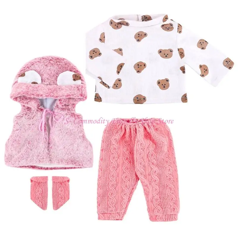 

85AE 18inch Doll Clothing Set Perfectly Tailored Doll Winter Autumn Outfit For Kids