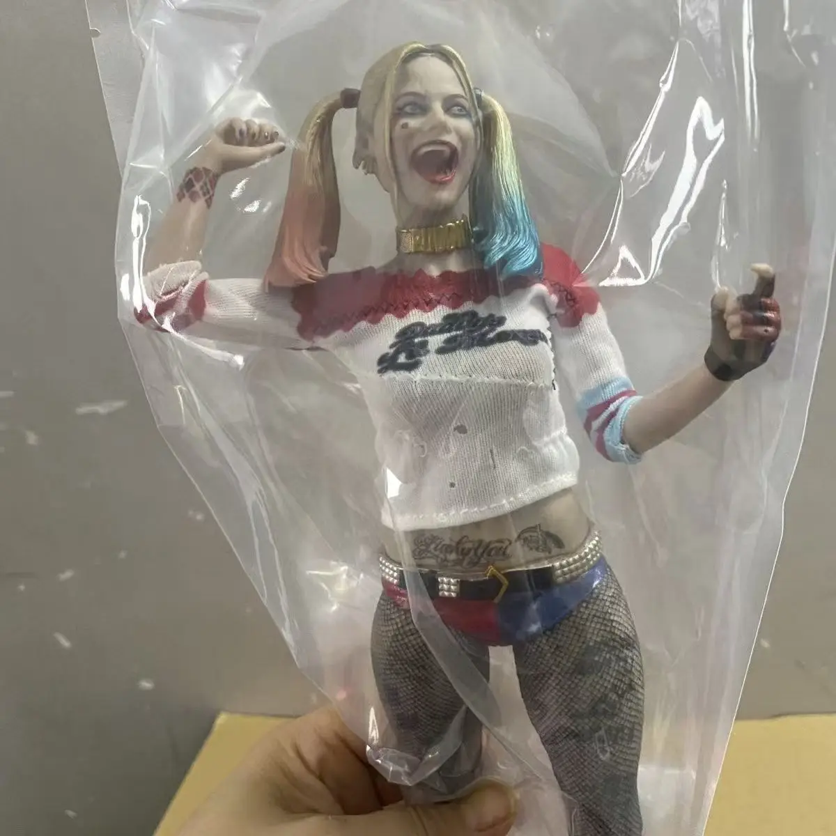 Harley Quinn Joker Dark Knight series clown 28CM movable puppet figurine model Halloween gift for boys
