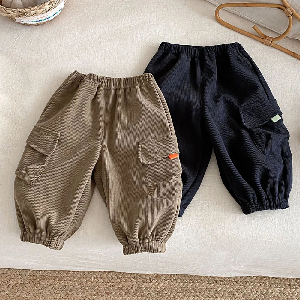 

Брюки для маленьких мальчиков, вельветовые однотонные флисовые утепленные детские зимние одежды, зимние детские брюки, хит продаж