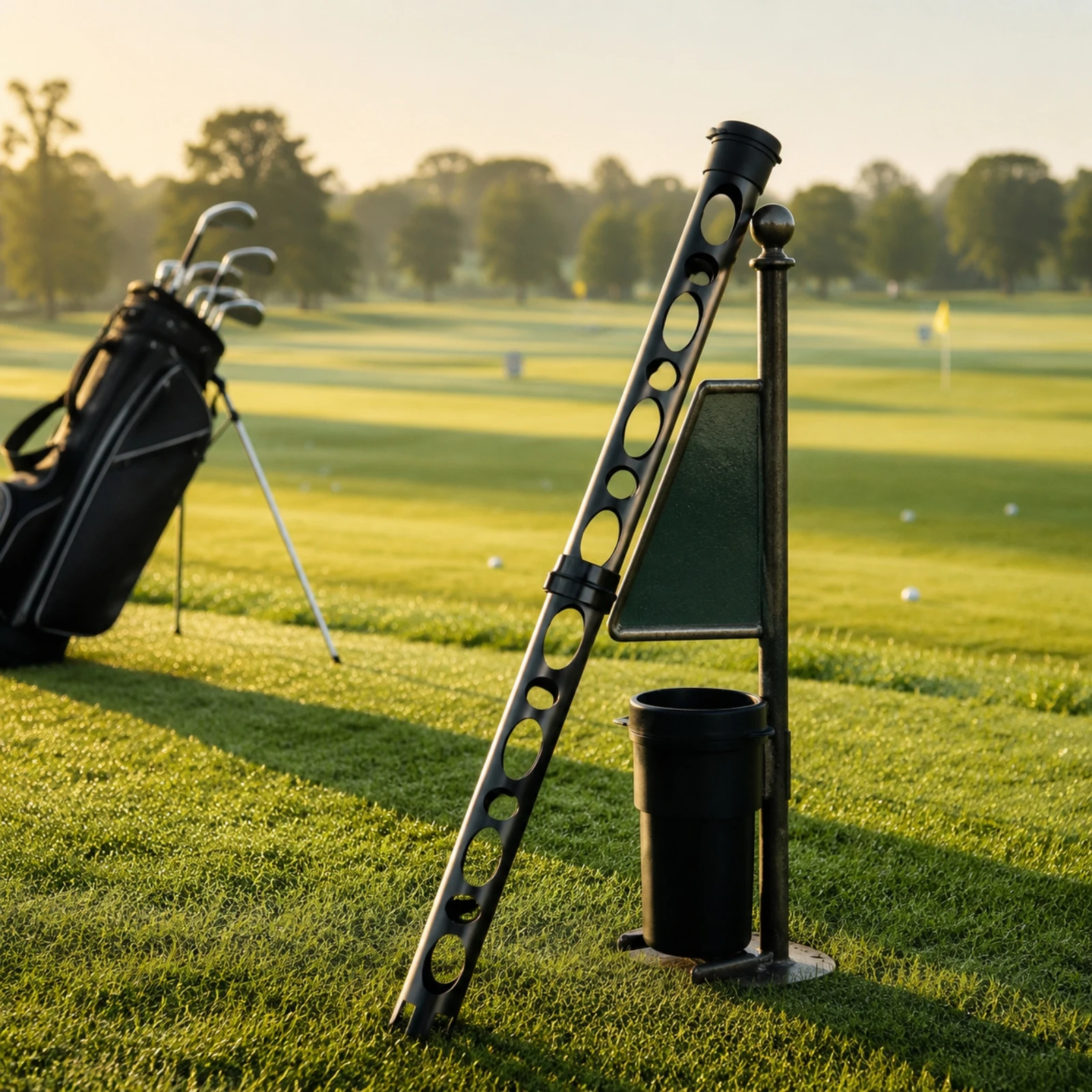 Golf Ball Retriever Tube Compact Two-Section Golf Ball Retriever Wear-Resistant Easy to Use for Golfers, Course Maintenance