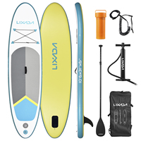 Inflatable Paddle Board Stand Up for Adult 6 Inch Thick SUP Paddleboard Water Sport Surf Set with Adjustable Paddle Pump