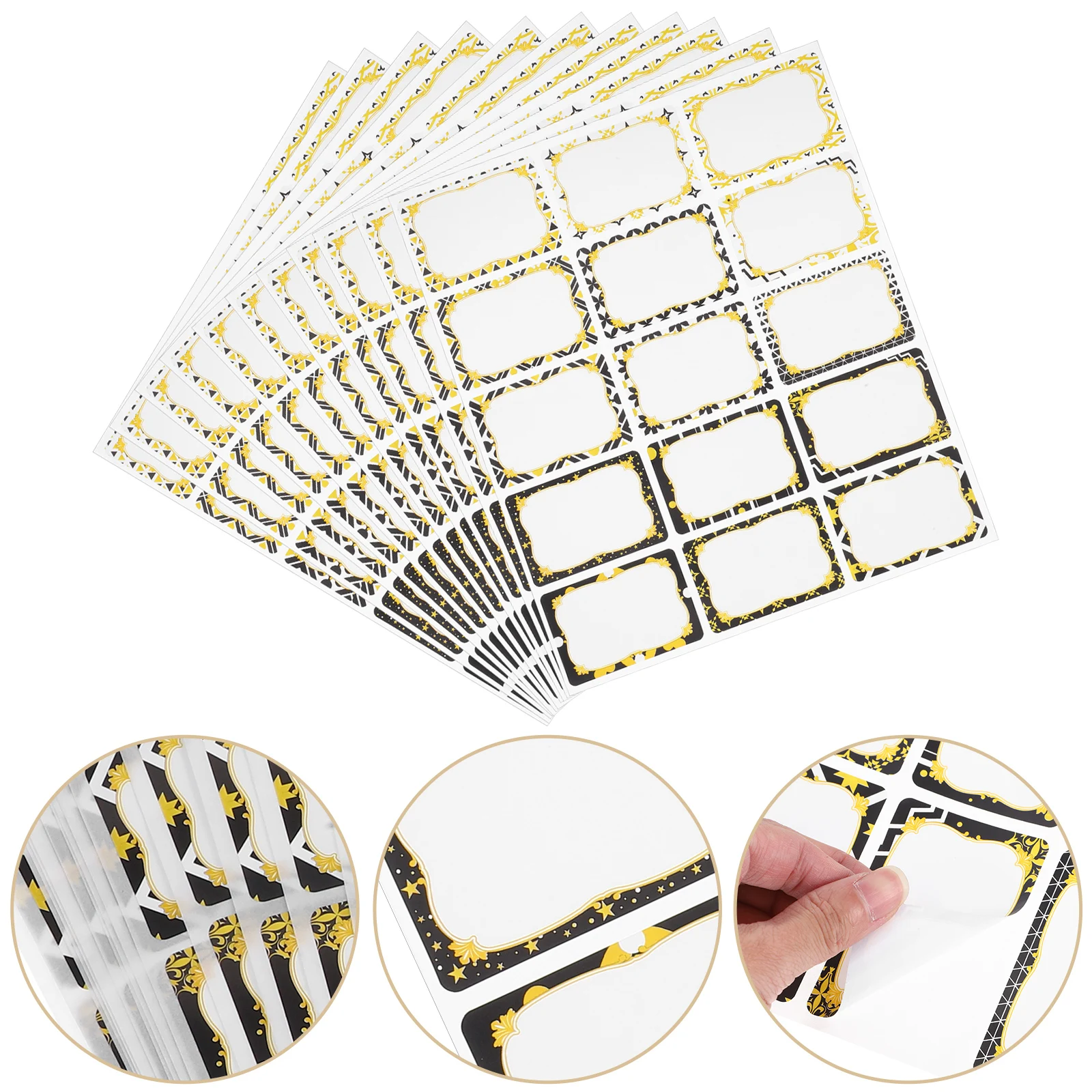 

23 Sheets Label Name Tag Stickers Student Synthetic Paper Adhesive Classifying Labels