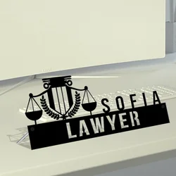 Custom Lawyer Desk Name Plate, Lawyer Metal Nameplate For Desk, Desk Nameplate, Office Decor, Desk Name Plate