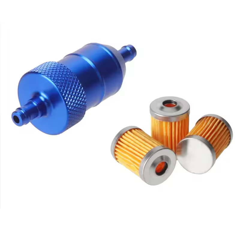 8mm CNC Aluminum Gasoline Cleaner +3/5 Pieces Reusable Cleanable Fuel Filter Motorcycle ATV Quad Inline Oil and Gas Fuel Filter - Image 12