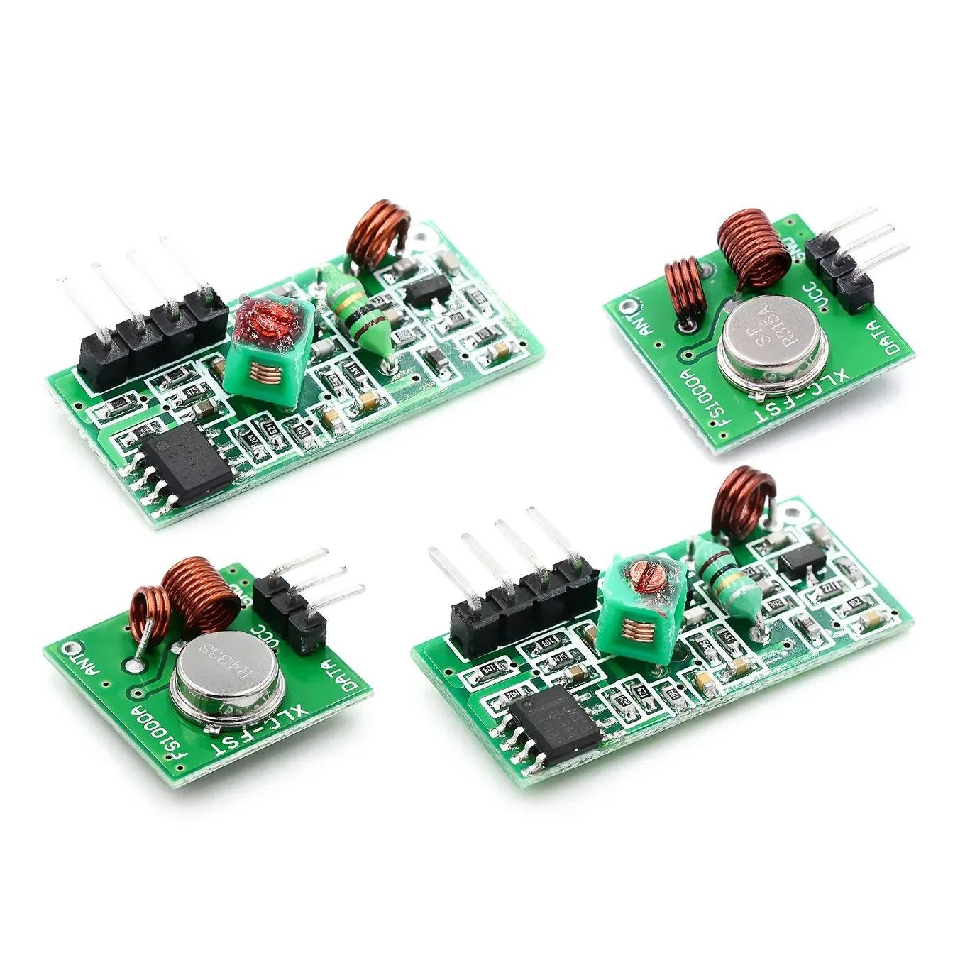 RF wireless receiver module & transmitter module board super regeneration 433MHZ DC5V (ASK /OOK) 1pair =2pcs