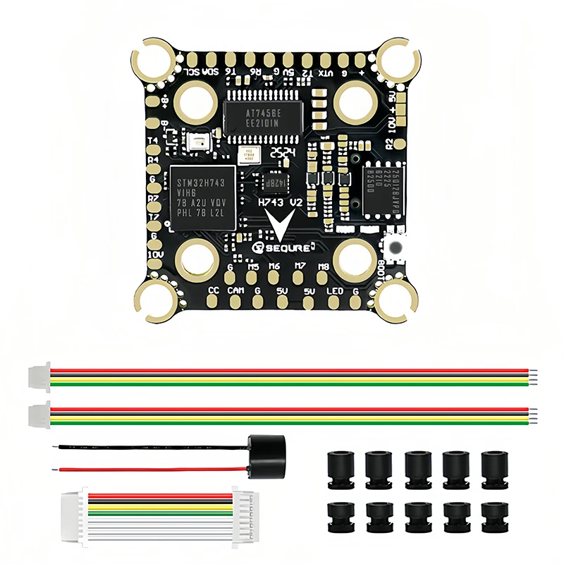 SEQURE H743 V2 Flight Control with ICM42688P Gyroscope 4-8S Dual BEC FC for X8 Racing Aerial Photography Freestyle Drone Parts