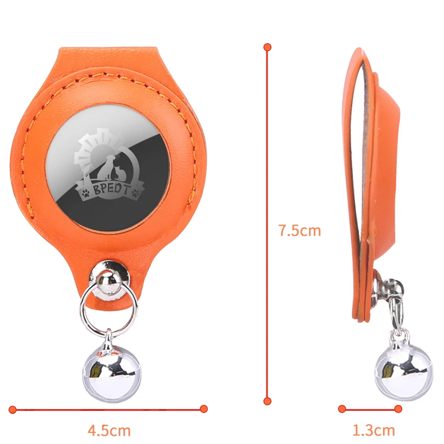 Case for Airtags Protective Holder for Airtags Anti Lost Leather Loop Clip Cover for Dog Cat Collar Pets Accessories