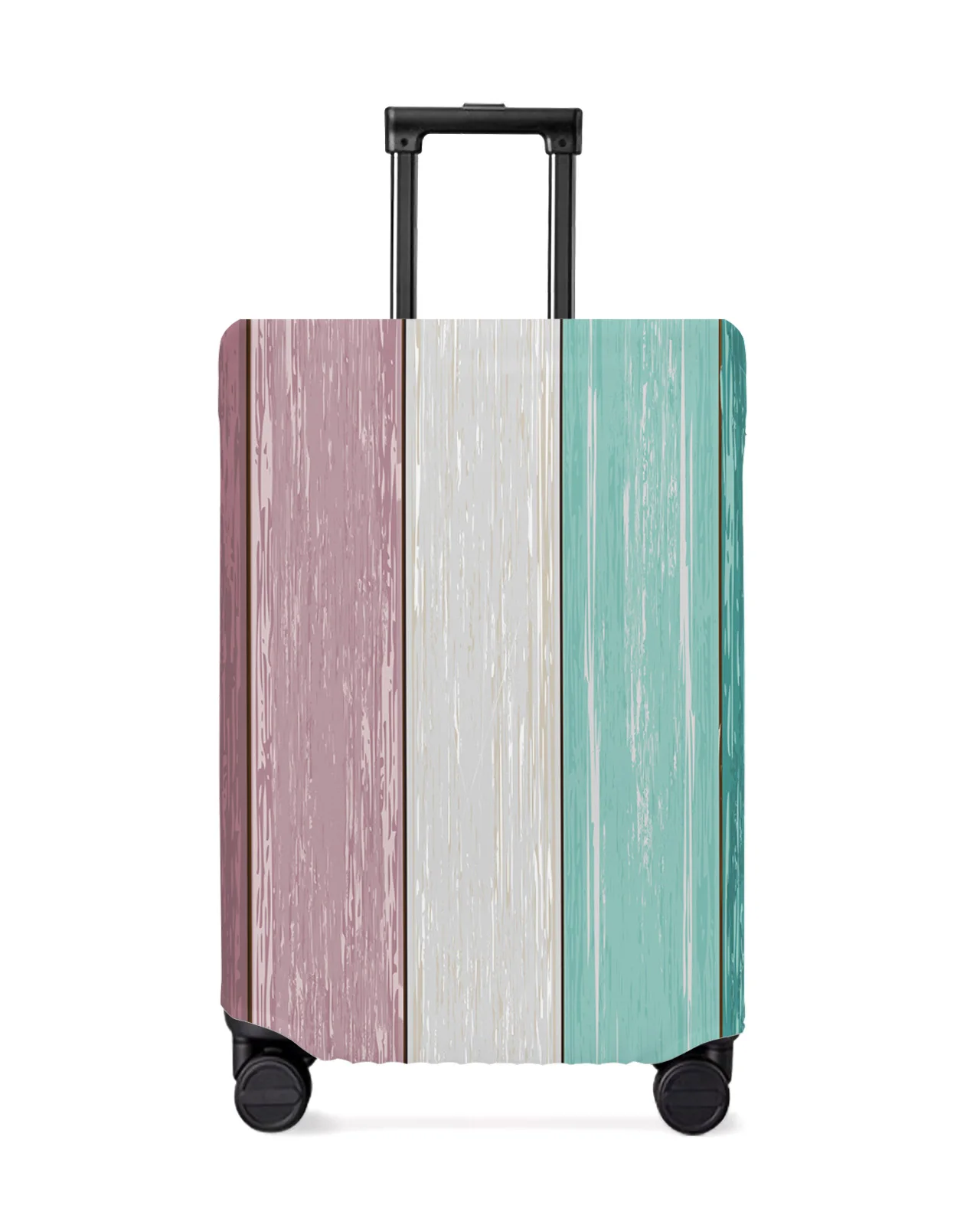 

Vintage Farm Barn Marine Green Purple Gradient Luggage Cover Stretch Baggage Dust Cover for 18-32 Inch Travel Suitcase Case