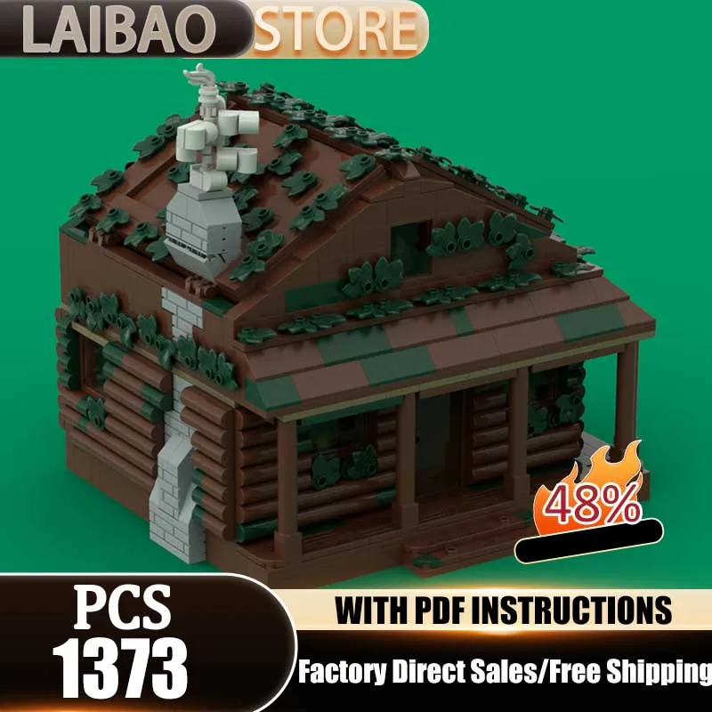 Modulares Stadtgebäude MOC Bausteine Holzhaus-Technologie Modulare Blöcke Geschenke Weihnachtsspielzeug DIY-Sets Montage