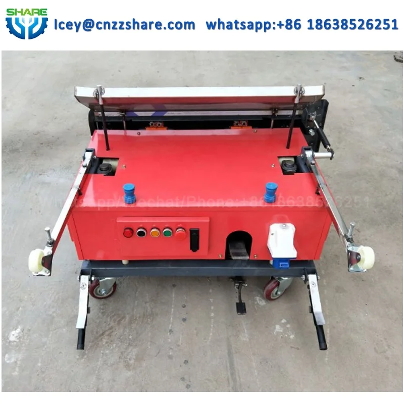 Máquina automática de reboco de concreto para renderização de parede