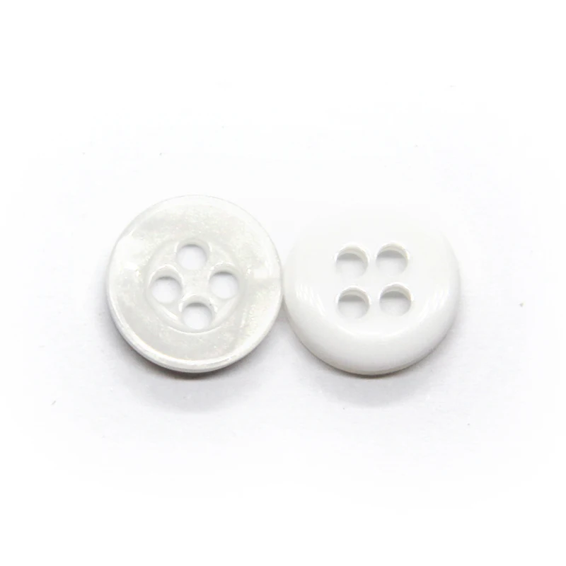 9/10/11mm Pearl Resin Shirt Buttons For Clothing Femal Kids Decorative 4 Holes Green Handmade DIY Accessories 30pcs Wholesale