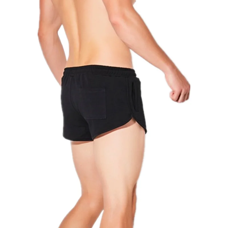 AIMPACT Mens Sexy Retro Running Short Shorts Lounge Booty Shorts with Split Side