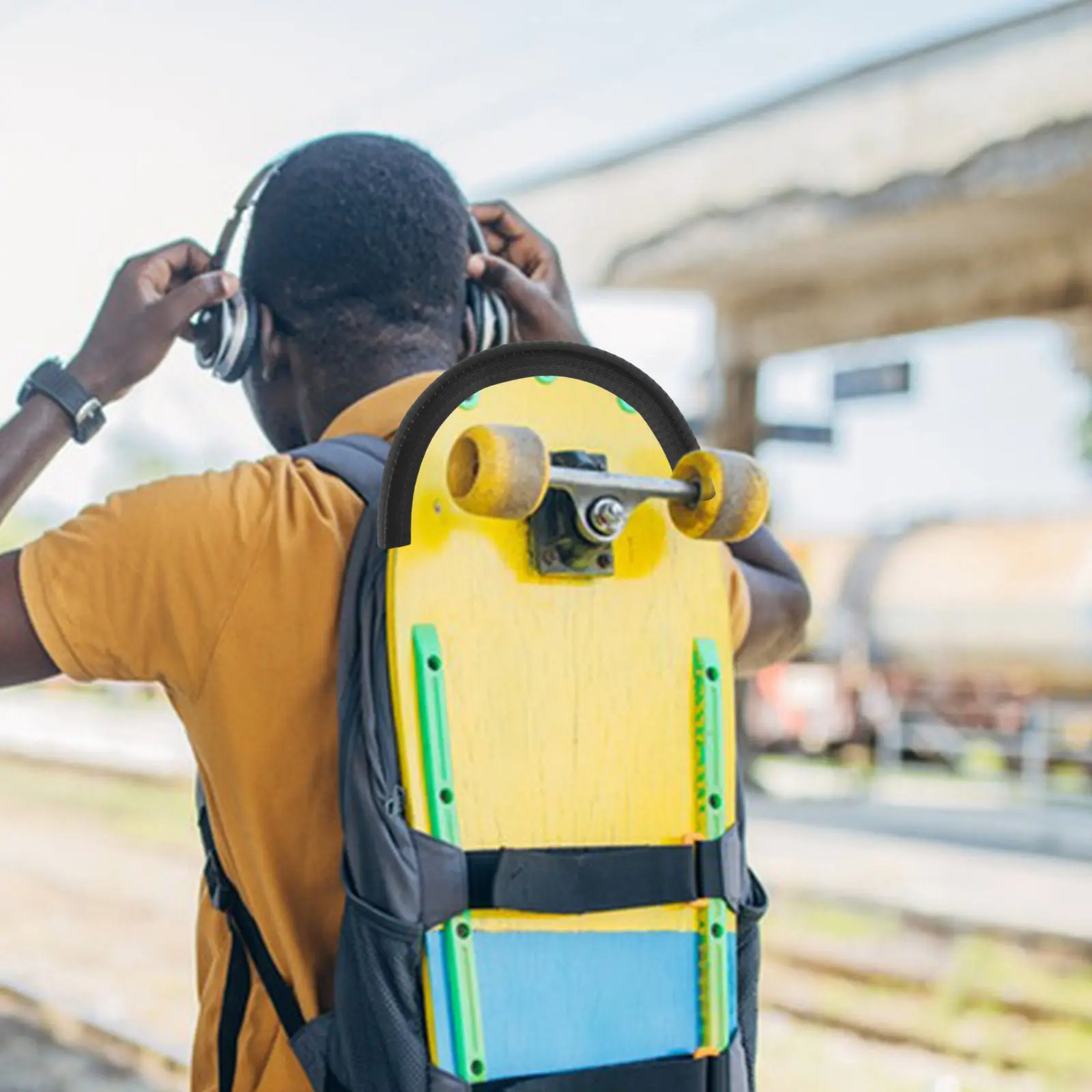 

Пара защитных накладок на края доски для скейтборда, лонгборда, серфборда, 35 см, стальные, для защиты носовой и хвостовой части