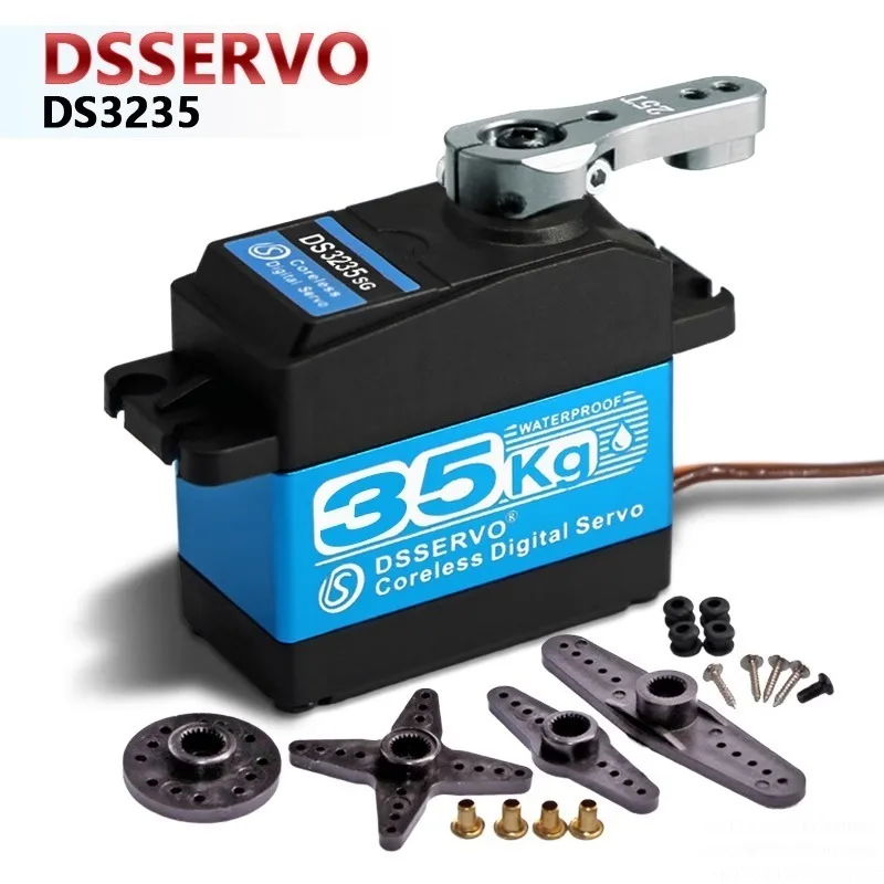 Servo single axis 20kg robot car model high torque 30kg metal teeth 60kg robot arm gimbal accessories