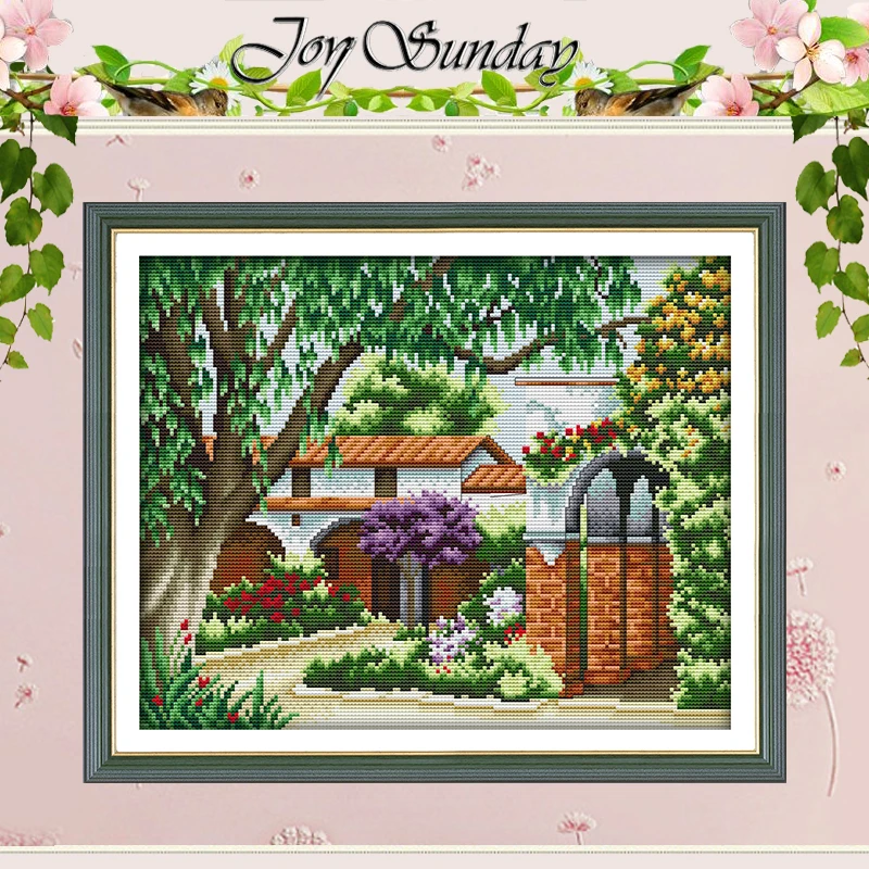 

Home Scenery Patterns Counted Cross Stitch Set DIY 11CT 14CT 16CT Stamped DMC Cross-stitch Kit Embroidery Needlework Home Decor